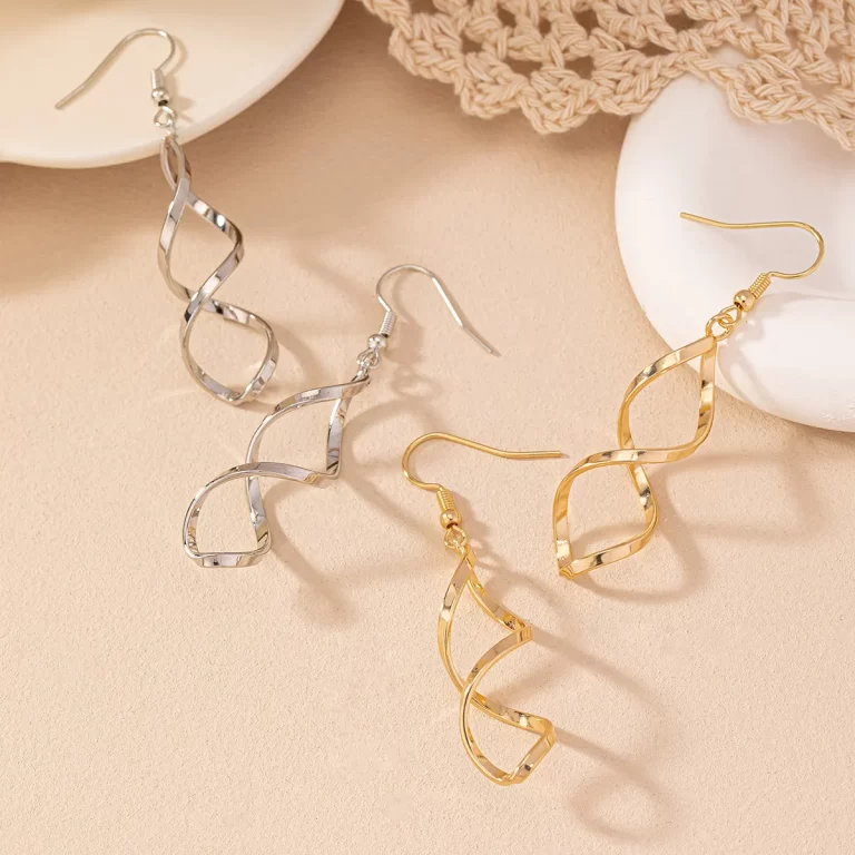 1-Pair-Simple-Style-Classic-Style-Solid-Color-Iron-Drop-Earrings-display-picture-1